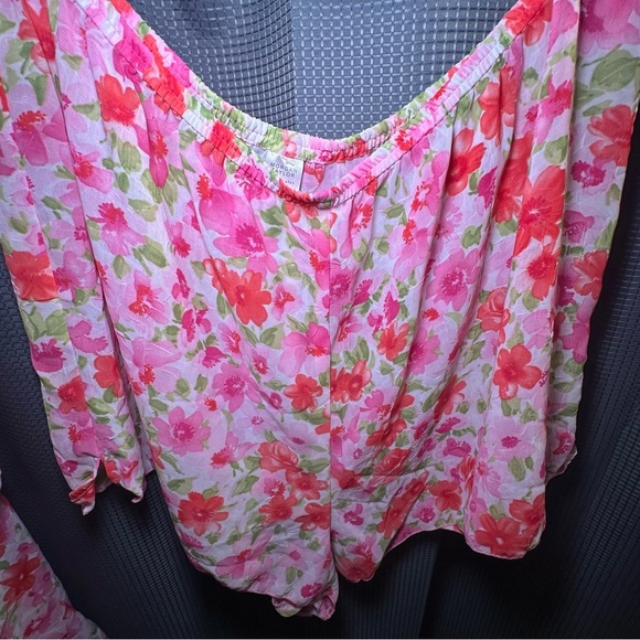 Morgan Taylor Intimates Pink Floral Camisole Set Size XL - Picture 9 of 10